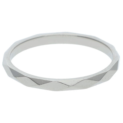 BOUCHERON Facette Small Pt950 Ring Silver Size ONE SIZE