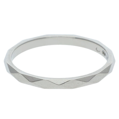 BOUCHERON Facette Small Pt950 Ring Silver Size ONE SIZE
