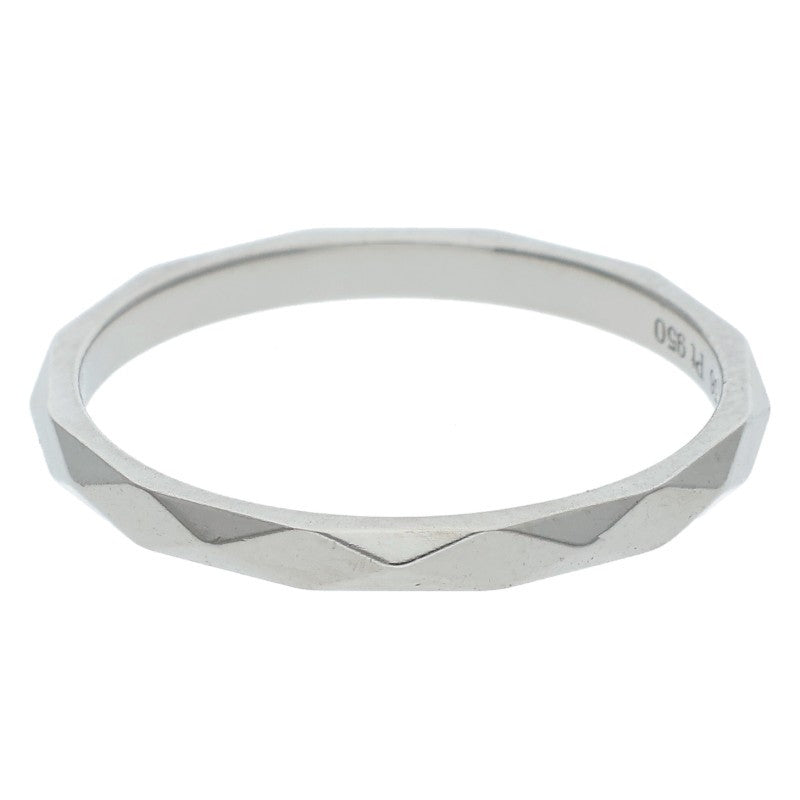 BOUCHERON Facette Small Pt950 Ring Silver Size ONE SIZE