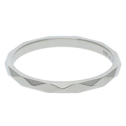 BOUCHERON Facette Small Pt950 Ring Silver Size ONE SIZE