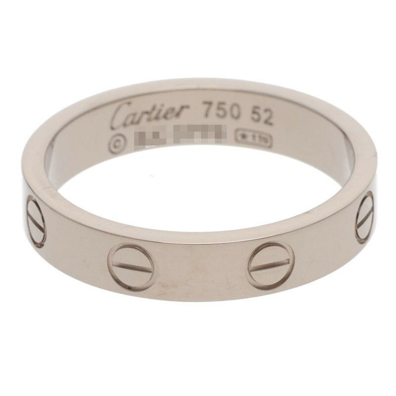 Cartier Mini Love K18WG Ring White Gold Size ONE SIZE