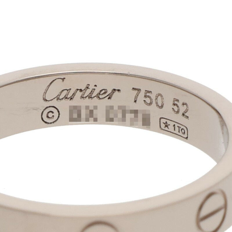 Cartier Mini Love K18WG Ring White Gold Size ONE SIZE