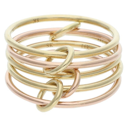 Spinelli Kilcollin K18YG/PG 5-Link Ring Multi Size ONE SIZE