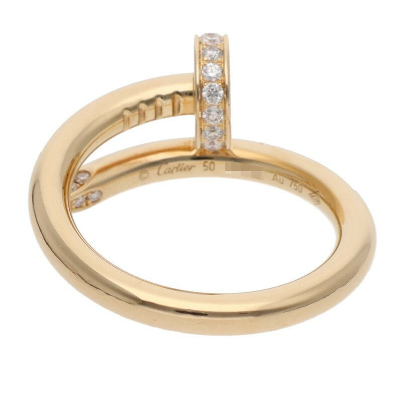 Cartier Juste Un Clou K18YG Diamond Ring Multi Size ONE SIZE