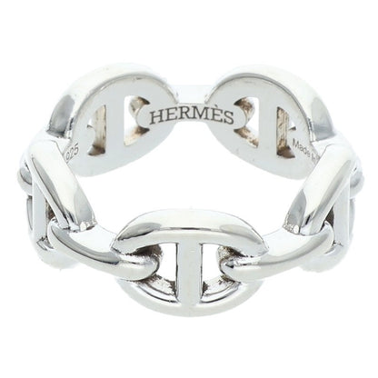 HERMES Chaine d'Ancre Enchainee PM Silver Ring Size ONE SIZE