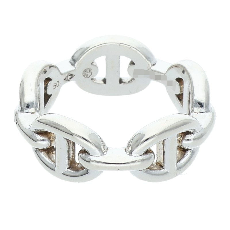 HERMES Chaine d'Ancre Enchainee PM Silver Ring Size ONE SIZE