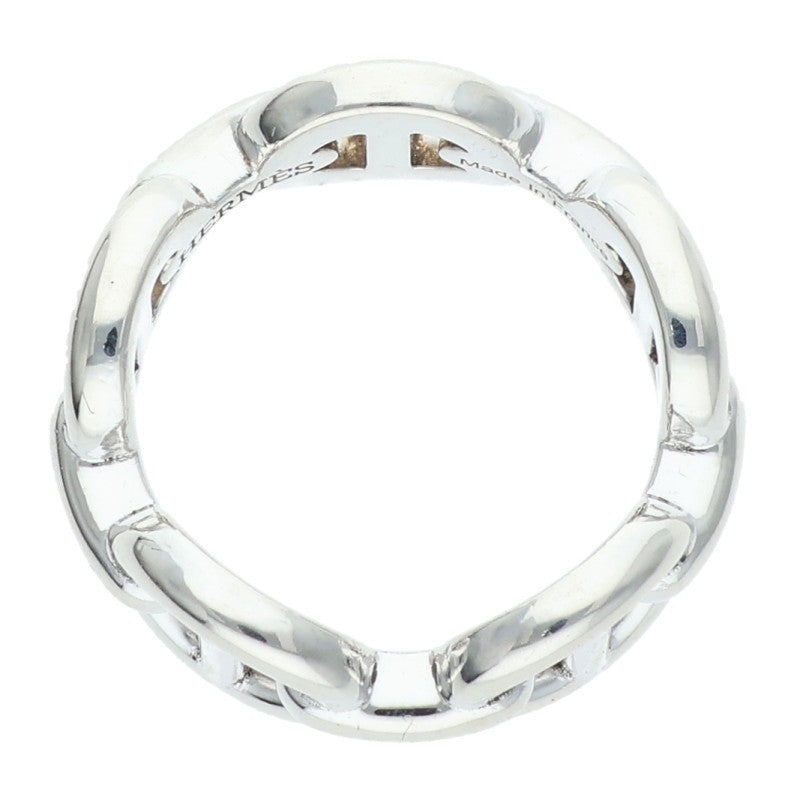 HERMES Chaine d'Ancre Enchainee PM Silver Ring Size ONE SIZE