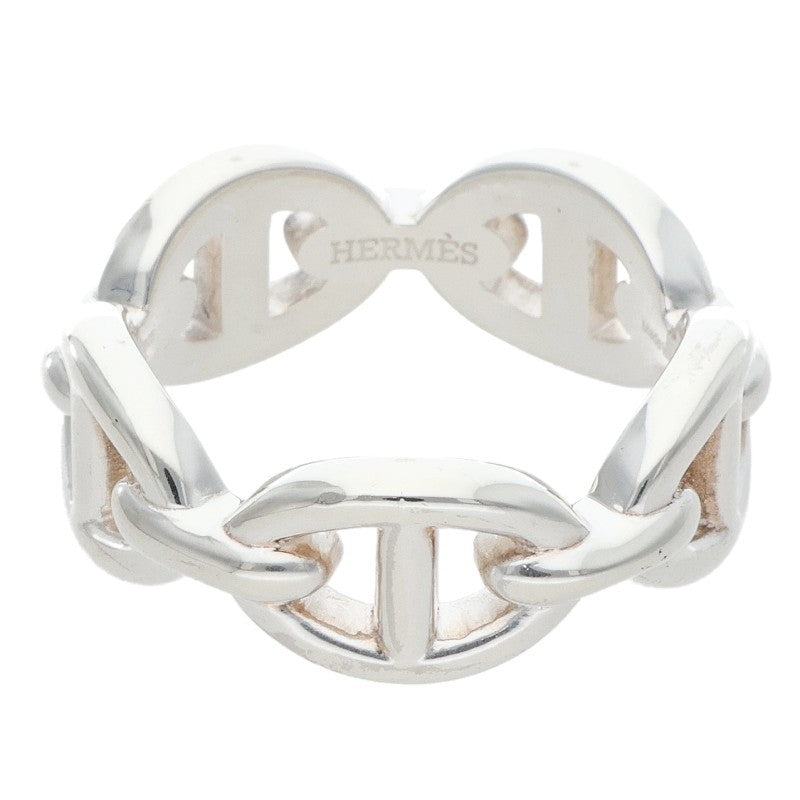 HERMES Chaine d'Ancre Enchainee PM Silver Ring Size ONE SIZE