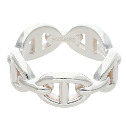 HERMES Chaine d'Ancre Enchainee PM Silver Ring Size ONE SIZE