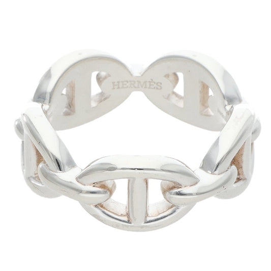 HERMES Chaine d'Ancre Enchainee PM Silver Ring Size ONE SIZE