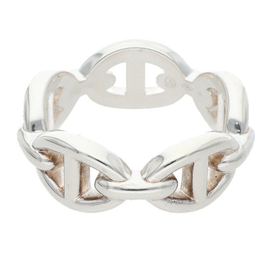 HERMES Chaine d'Ancre Enchainee PM Silver Ring Size ONE SIZE