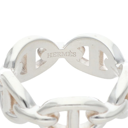 HERMES Chaine d'Ancre Enchainee PM Silver Ring Size ONE SIZE