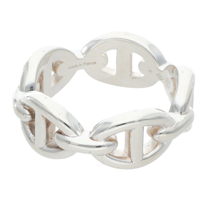 HERMES Chaine d'Ancre Enchainee PM Silver Ring Size ONE SIZE
