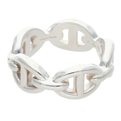 HERMES Chaine d'Ancre Enchainee PM Silver Ring Size ONE SIZE