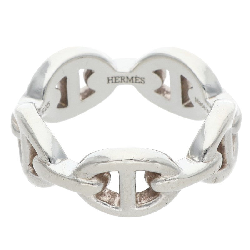 HERMES Chaine d'Ancre Enchainee PM Silver Ring Size ONE SIZE