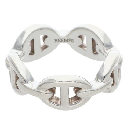 HERMES Chaine d'Ancre Enchainee PM Silver Ring Size ONE SIZE