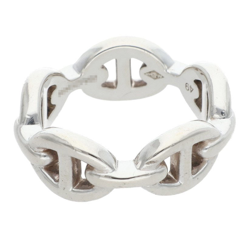 HERMES Chaine d'Ancre Enchainee PM Silver Ring Size ONE SIZE