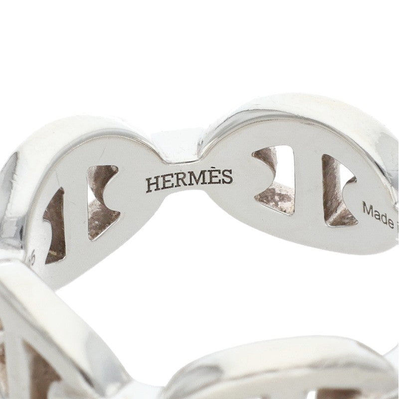 HERMES Chaine d'Ancre Enchainee PM Silver Ring Size ONE SIZE