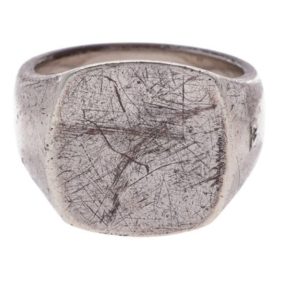 TOM WOOD Cushion Satin Silver Ring Size JP 11