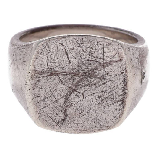 TOM WOOD Cushion Satin Silver Ring Size JP 11