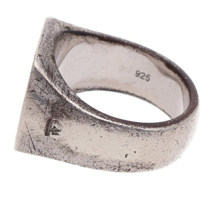 TOM WOOD Cushion Satin Silver Ring Size JP 11