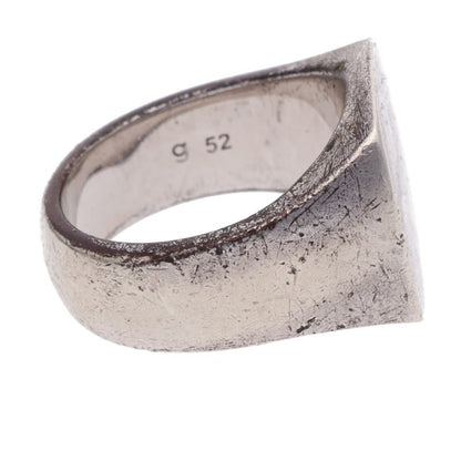 TOM WOOD Cushion Satin Silver Ring Size JP 11