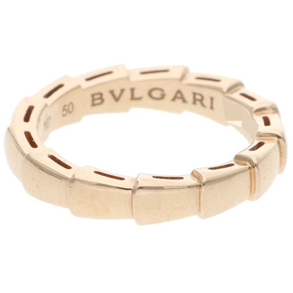 BVLGARI Serpenti Viper 18K Pink Gold Ring Size 50