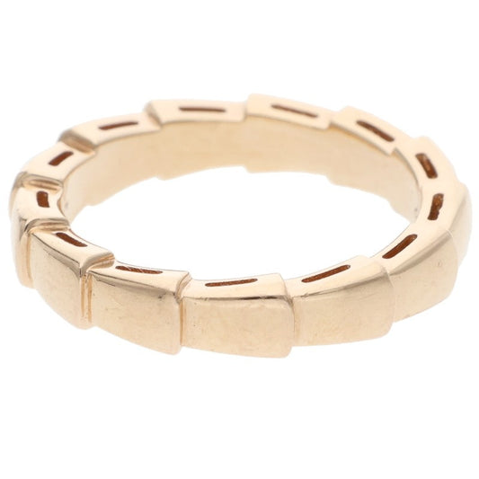 BVLGARI Serpenti Viper 18K Pink Gold Ring Size 50