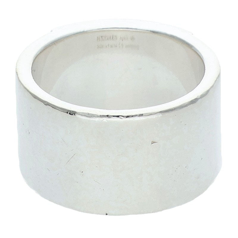 HERMES Collier de Chien GM Silver Ring Size 55
