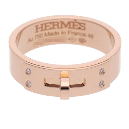 HERMES Kelly PM K18PG 4P Diamond Ring Pink Gold Size 48