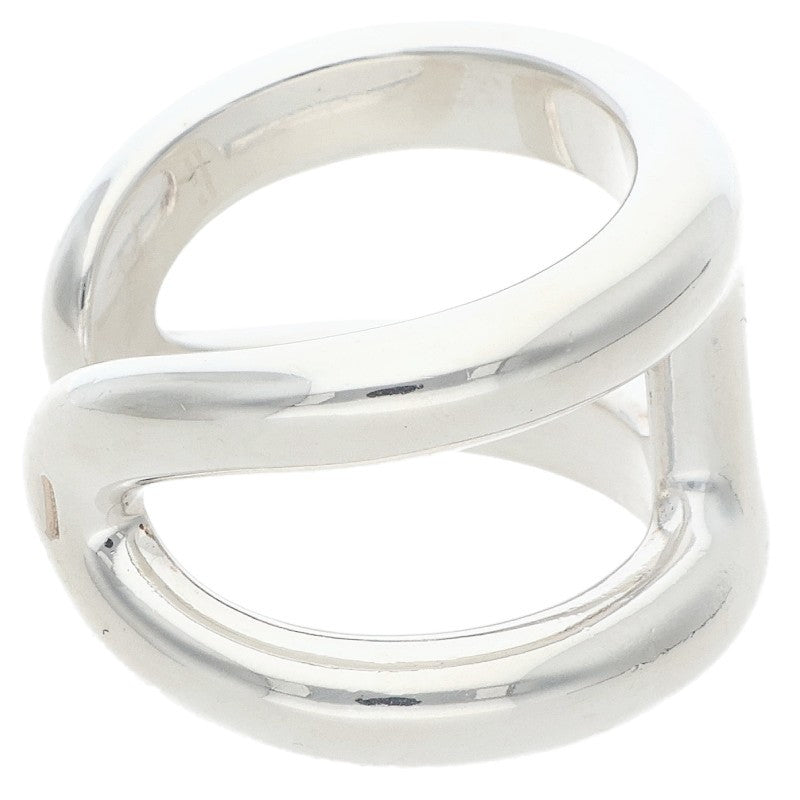 HERMES Osmose GM 925 Silver Ring Size 57