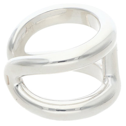 HERMES Osmose GM 925 Silver Ring Size 57