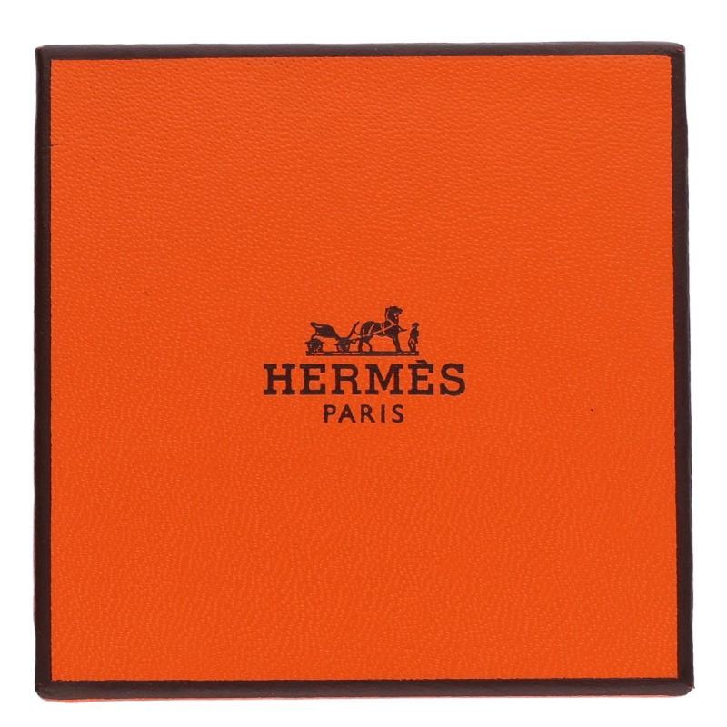 HERMES Croisette Silver Ring Size 52