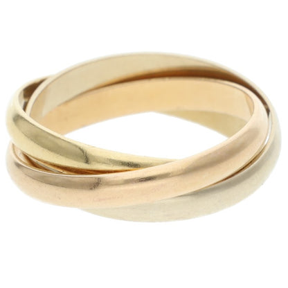 Cartier Trinity SM K18YG PG WG Gold Ring Multi Size JP 10