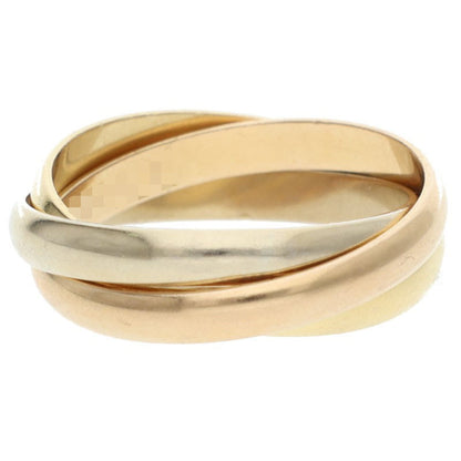 Cartier Trinity SM K18YG PG WG Gold Ring Multi Size JP 10