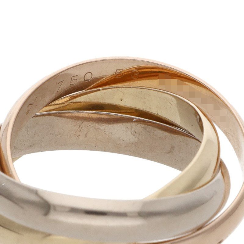Cartier Trinity Classic 18K Multi-Gold Ring Size JP 13