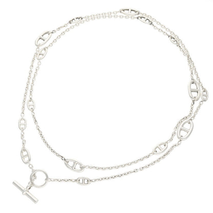 HERMES Farandole Sterling Silver Long Necklace Size ONE SIZE