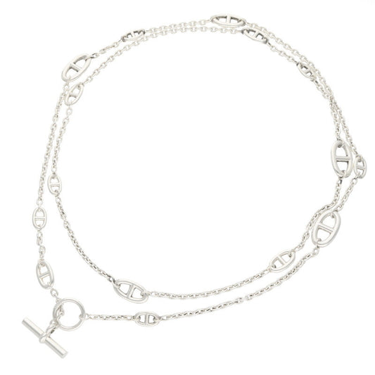 HERMES Farandole Sterling Silver Long Necklace Size ONE SIZE