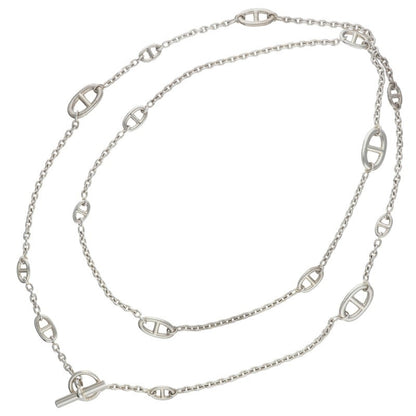 HERMES Farandole Sterling Silver Long Necklace Size ONE SIZE