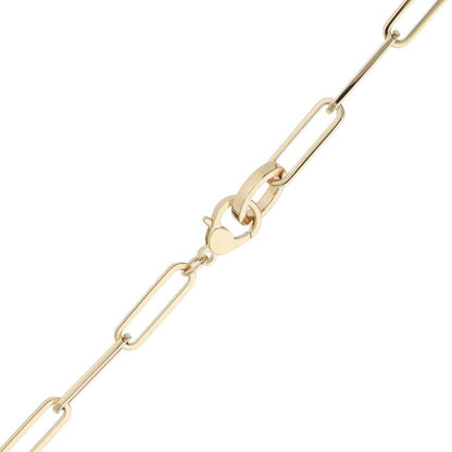 HERMES Kelly K18PG Diamond Chain Necklace Size ONE SIZE