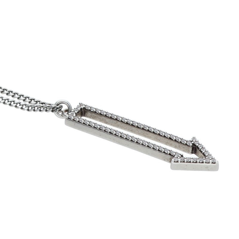 CELINE 460SJ6BCZ Arrow Rhodium Crystal Size ONE SIZE