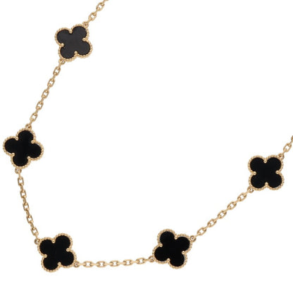 VANCLEEF & ARPELS Vintage Alhambra K18YG Onyx Size ONE SIZE