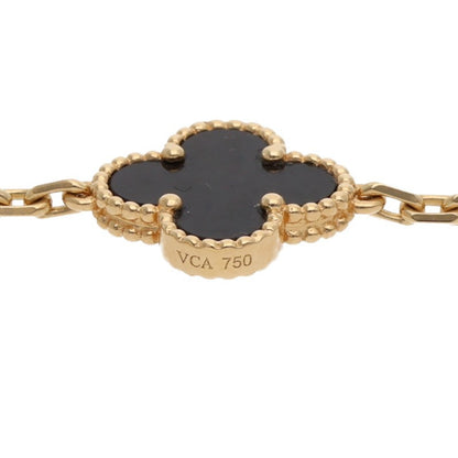 VANCLEEF & ARPELS Vintage Alhambra K18YG Onyx Size ONE SIZE