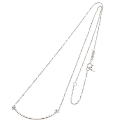 TIFFANY&Co. T Smile K18WG Diamond Necklace Size ONE SIZE