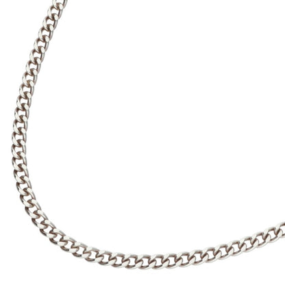 I'M OK Sterling Silver Small Flat Chain Necklace Size 50CM