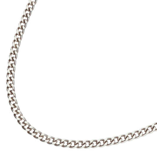 I'M OK Sterling Silver Small Flat Chain Necklace Size 50CM