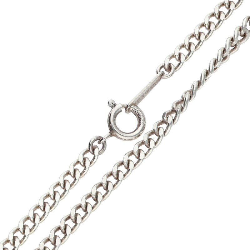 I'M OK Sterling Silver Small Flat Chain Necklace Size 50CM