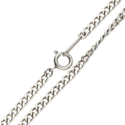 I'M OK Sterling Silver Small Flat Chain Necklace Size 50CM