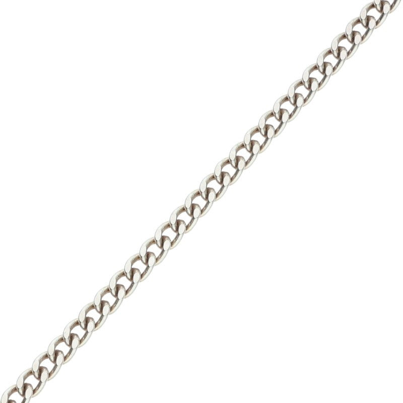 I'M OK Sterling Silver Small Flat Chain Necklace Size 50CM