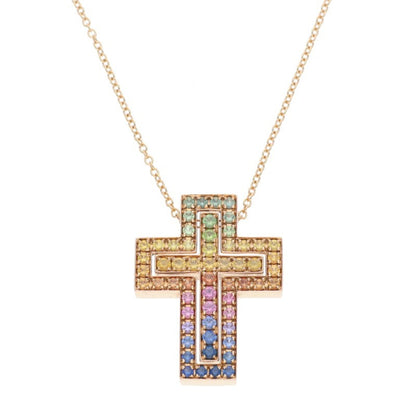 DAMIANI Belle Epoque M K18PG Rainbow Sapphire Size ONE SIZE